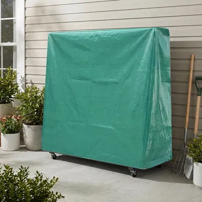 Produktbild von Abdeckplane für Tischtennisplatten, 185x160x70 cm – Wetterfeste, UV-beständige & reissfeste Hülle - universell passend