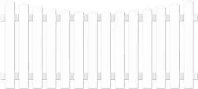 Produktbild von Vorgartenzaun Lightline Tiefbogen 180 x 80/70 cm weiß