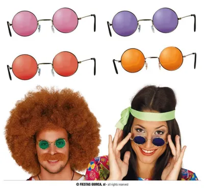 Obrázek produktu pro Párty brýle LENONKY - Hippies - Hipík - mix 4 druhy
