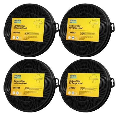 Obrázek produktu pro Aktivní uhlíkový filtr pro digestoř, průměr 210 mm, 4 kusy. Kompatibilní s modely Dehflex AK01, BSH, Electrolux, Gorenje, Whirlpool, Indesit, Bomann, Kolbe
