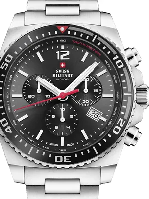 Produktbild von Swiss Military SM34093.01 Sport Chronograph Herrenuhr 45mm 10ATM