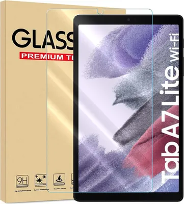 Produktbild von Panzer Folie für Samsung Galaxy Tab A7 Lite 2021 Echt Glas Displayschutzfolie Transparent Glasfolie 9H Härtegrad Schutzglasfolie