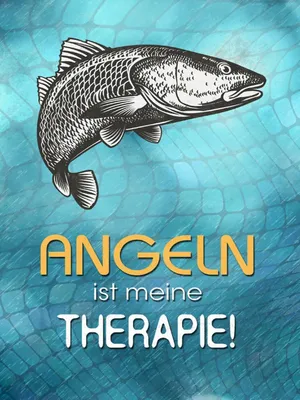 Produktbild von vianmo Holzschild 40x30 cm Angeln ist meine Therapie