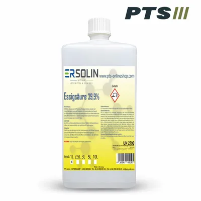 Produktbild von Essigsäure 39,9% 1 L Entkalker Reiniger technische Qualität