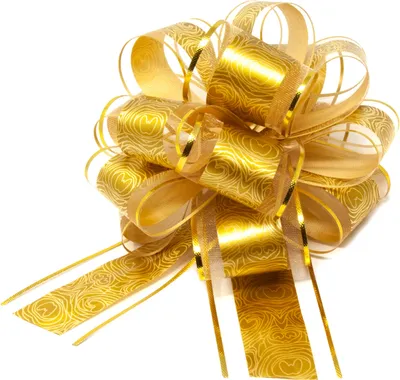 Produktbild von Oblique Unique Geschenkschleife Deko Schleife für Geschenke Tüten Zuckertüte Weihnachten Geschenkdeko - gold