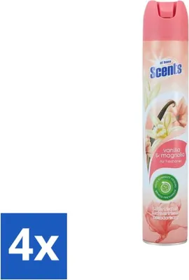 Image de At Home - Parfums - Désodorisant - Vanille & Magnolia - Élimine les mauvaises odeurs - 400 ml - Pack avantage - 4 pièces