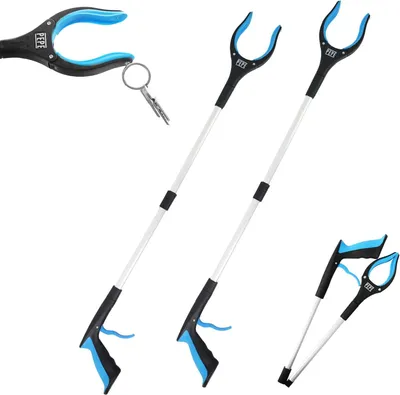 Immagine prodotto di Pinza pieghevole magnetica per anziani, strumento di presa per persone anziane, pinza lunga pieghevole, raccoglitore per rifiuti con manico