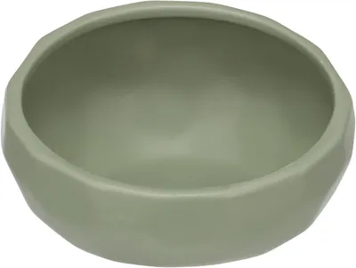 Produktbild von Hundenapf Keramik, 550ml, für mittelgroße Hunde, Grün, Flamingo