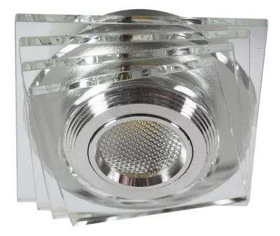 Obrázok produktu pre Stropné hranaté zápustné LED svetlo MABTON - 3W, 3000K (teplá biela), hranaté, číre