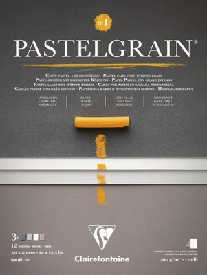 Produktbild von Clairefontaine Block PastelGrain n°1 30x40 cm 12 Blatt, 360g 976059C