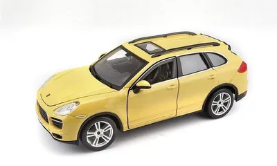 Obrázek produktu pro BBURAGO Porsche Cayenne Turbo 1:24 - Żółty Model Samochodu Kolekcjonerski
