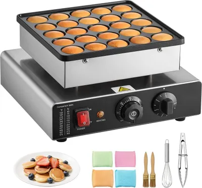 Immagine prodotto di macchina per mini pancake da 25 pezzi - Forno olandese commerciale - Macchina per pancake professionale