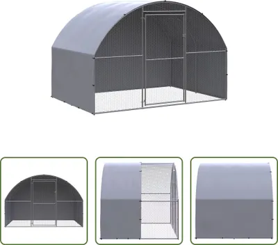 Obrázek produktu pro The Living Store Venkovní kurník 3x2x2 m Pozinkovaná ocel