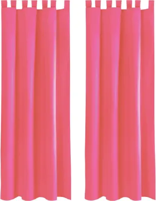Produktbild von 2x Gardinen mit Schlaufen (Pink), Größe: 140x225cm