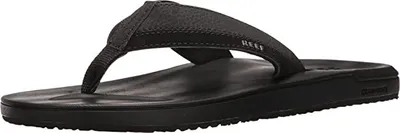 Productafbeelding van Reef heren slippers, model Contoured Cushion, zwart, maat 37.5 EU