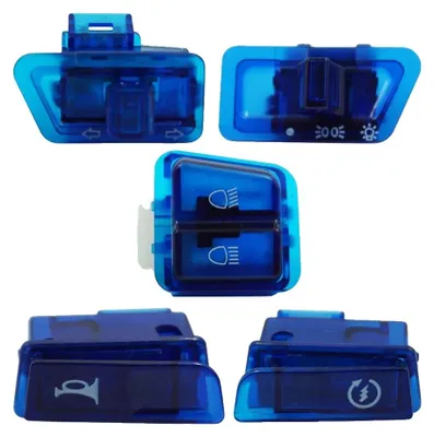 Imagen del producto de Interruptores para motocicleta, compatibles con motores GY6, juego de 5 piezas, color azul