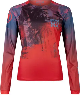 Zdjęcie produktu dla Koszulka Endura Tropical Tee LTD E6233 – damska długa w kolorze granatu wielkość XL E6233PO-XL
