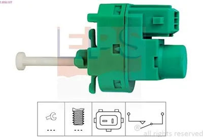 Produktbild von EPS Bremslichtschalter 1.810.137 für FORD Fiesta Mk5 Schrägheck (JH1, JD1, JH3, JD3) mechanisch