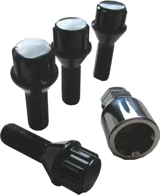 Immagine prodotto di SEEHASE set di bloccaggio ruota, nero, M12 x 1,5 x 29 mm