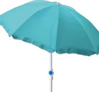 Produktbild von Sonnenschirm rund Ø2m petrol Polyester knickbar UV Schutz