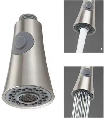 Obrázek produktu pro Náhradní sprchová hlavice pro kuchyňskou baterii, G1/2, kuchyňská sprchová hlavice pro výsuvnou baterii, kuchyňské baterie, výsuvná sprchová hlavice, pro koupelny (leštěná)