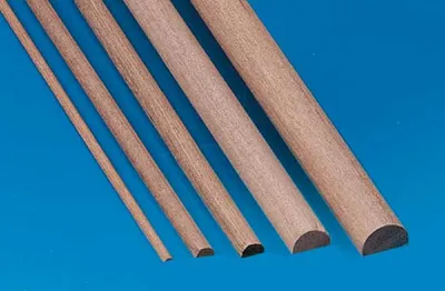 Produktbild von Krick Halbrundstab Holz 1,5x3 mm