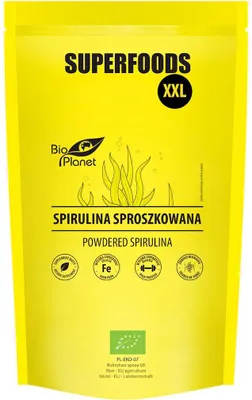 SPIRULINA SPROSZKOWANA BIO 600 g - BIO PLANET SUPERFOODS