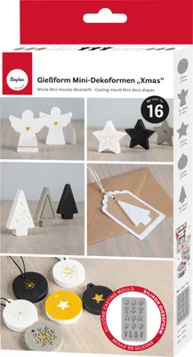 Produktbild von Rayher Mini-Dekoformen X-Mas Silikon 16 Motive