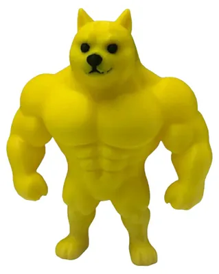 Produktbild von 3D-gedruckte Muskelhund-Figur aus Kunststoff – Dekoration für Zuhause, Büro oder Schreibtisch – Geschenk für Fitnessbegeisterte