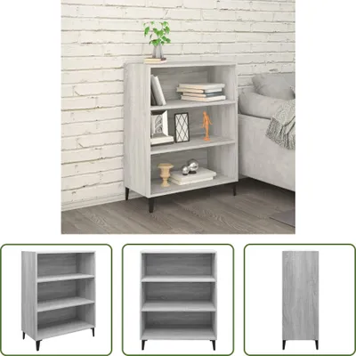 Produktbild von The Living Store Sideboard Grau Sonoma 69,5x32,5x90 cm Holzwerkstoff