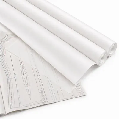 Produktbild von Schnittmusterpapier auf Rolle 100 cm x 10 m – 2 Rollen Transparentpapier 30 g/m², KI-generiertes Bild