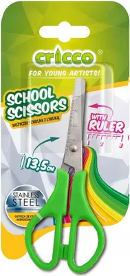 Produktbild von CRICCO Schere mit Lineal 13,5 cm