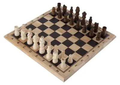 Produktbild von Schachspiel – Birkenholz – 29 x 29 cm