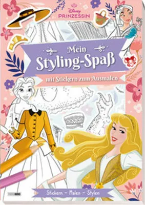 Obrázek produktu pro Disney Princess: Moje stylingová zábava se samolepkami k vybarvení - Samolepky - Malování - Styling