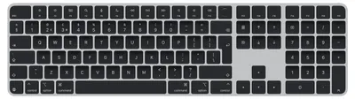Obrázok produktu pre Apple Magic, Plná veľkosť (100 %), Káblový a bezdrôtový, USB + Bluetooth, QWERTY, Čierna