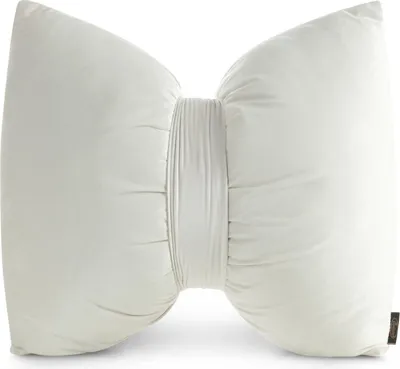 Zdjęcie produktu dla Poduszka dekoracyjna BOW Poduszka świąteczna 45X55 cm kremowa