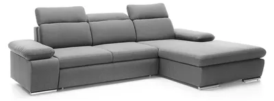 Zdjęcie produktu dla Sofa narożna w kształcie litery L szara Sofa narożna Sofa narożna z pojemnikiem na pościel Sofa do salonu Sofy