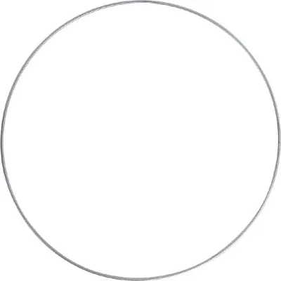 Produktbild von Metallkreis 18 cm silber 1 Stk.