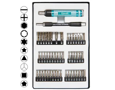 Produktbild von Ratschen Schraubendreher Set 51-tlg.