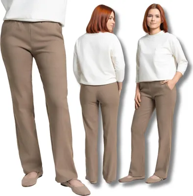 Produktbild von Proste Spodnie Damskie Wiązane Elastyczne Wygodne Modne Moraj L/Xl