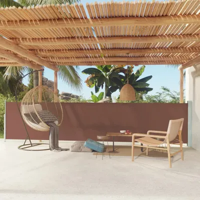 Immagine prodotto di Maison Exclusive - Tenda da sole laterale estensibile 117x600 cm, marrone