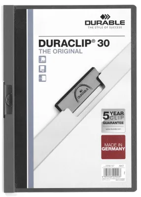 Obrázok produktu pre DURABLE 220057 Klemmappe DURACLIP 3mm D-grau