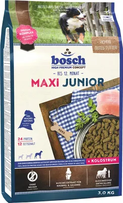 Produktbild von Bosch MAXI JUNIOR, Welpe, Groß (26-44 kg), Geflügel, 3 kg