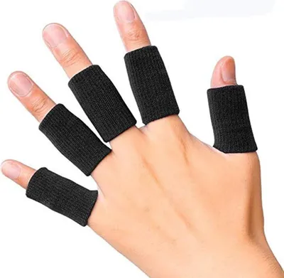 Produktbild von Elastischer Fingerschutz Sport-Fingerstützmanschetten zur Schmerzlinderung, atmungsaktive Daumenschienen gegen Arthritis und Schwielen