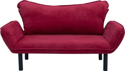 Immagine prodotto di Hone - Divano Letto 2 Posti, 140x65 cm Rosso, Contenitore