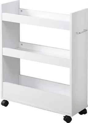 Produktbild von KESPER Nischenregal auf Rollen 78 x 22 x 60 cm Weiß 24852