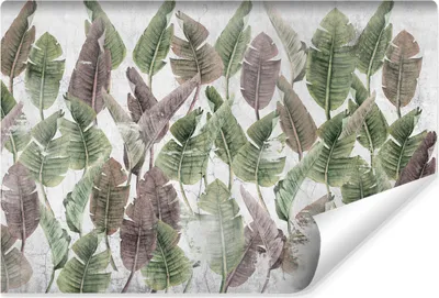 Produktbild von Muralo Vlies Fototapete für Wohnzimmer BLÄTTER Beton Retro Stil Br. 90cm x Hö. 60cm