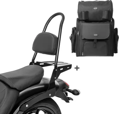 Produktbild von Sissybar CSL + Hecktasche für Kawasaki Vulcan S / Café 15-25 mit Gepäc