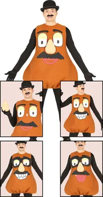 Produktbild von Mister Kartoffel Kostüm für Herren, Größe:L