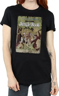 Produktbild von Jungle Book - "Retro" T-Shirt für Damen BI1428 (L) (Schwarz)